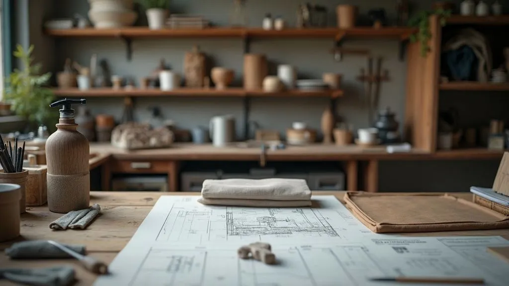 Map and travel guide on a wooden table